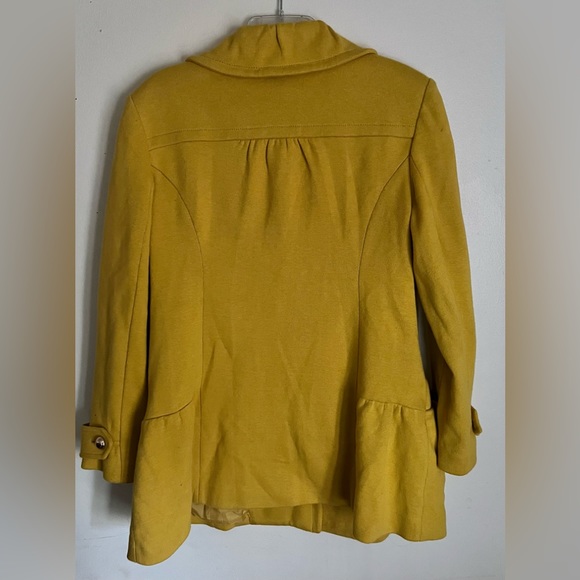 I.N.C. Yellow Jacket with Gold Buttons - Picture 8 of 9